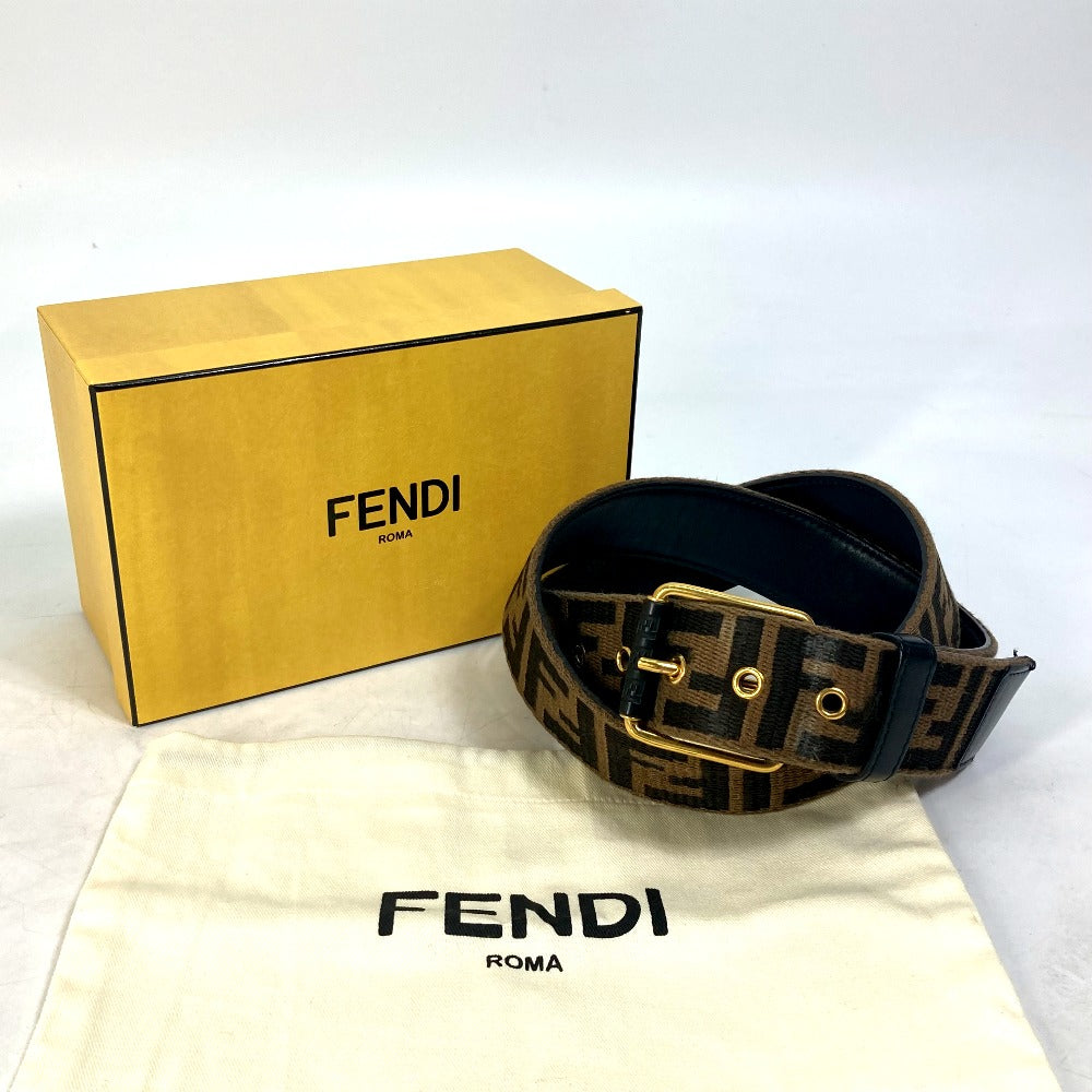 FENDI ズッカ ベルト キャンバス/レザー ユニセックス - brandshop-reference