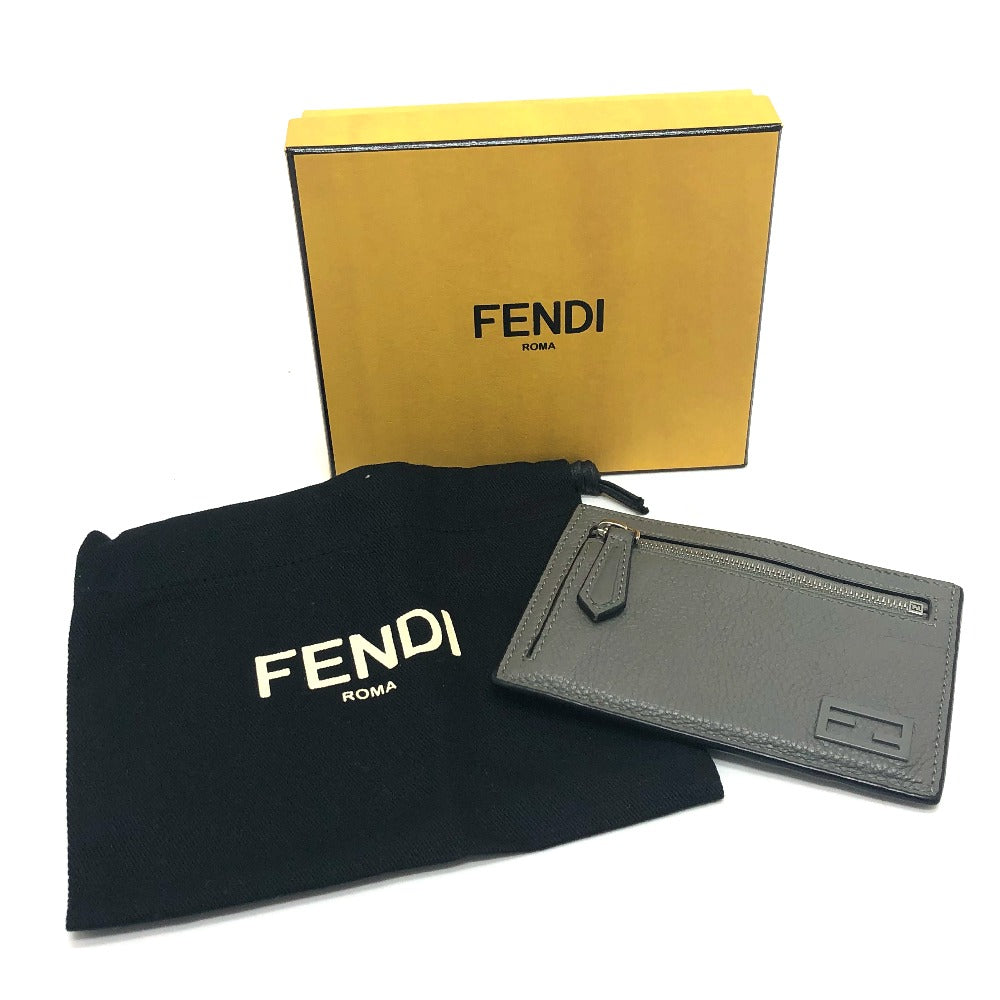 FENDI 7M0310 FFバゲット コインケース カードケース レザー メンズ - brandshop-reference