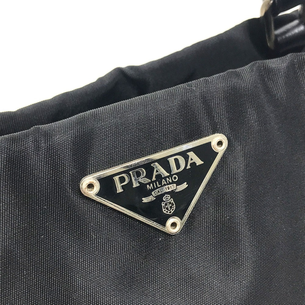 プラダ PRADA トライアングルロゴ 三角ロゴ プレート B11215 カバン トートバッグ ハンドバッグ 肩掛け ショルダーバッグ ナイロン/レザー ブラック