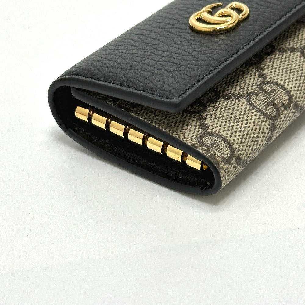 GUCCI 456118 GGマーモント 6連 キーケース GGスプリームキャンバス