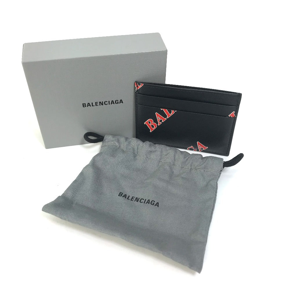 BALENCIAGA 594309 ロゴプリント 名刺入れ カードケース レザー メンズ - brandshop-reference
