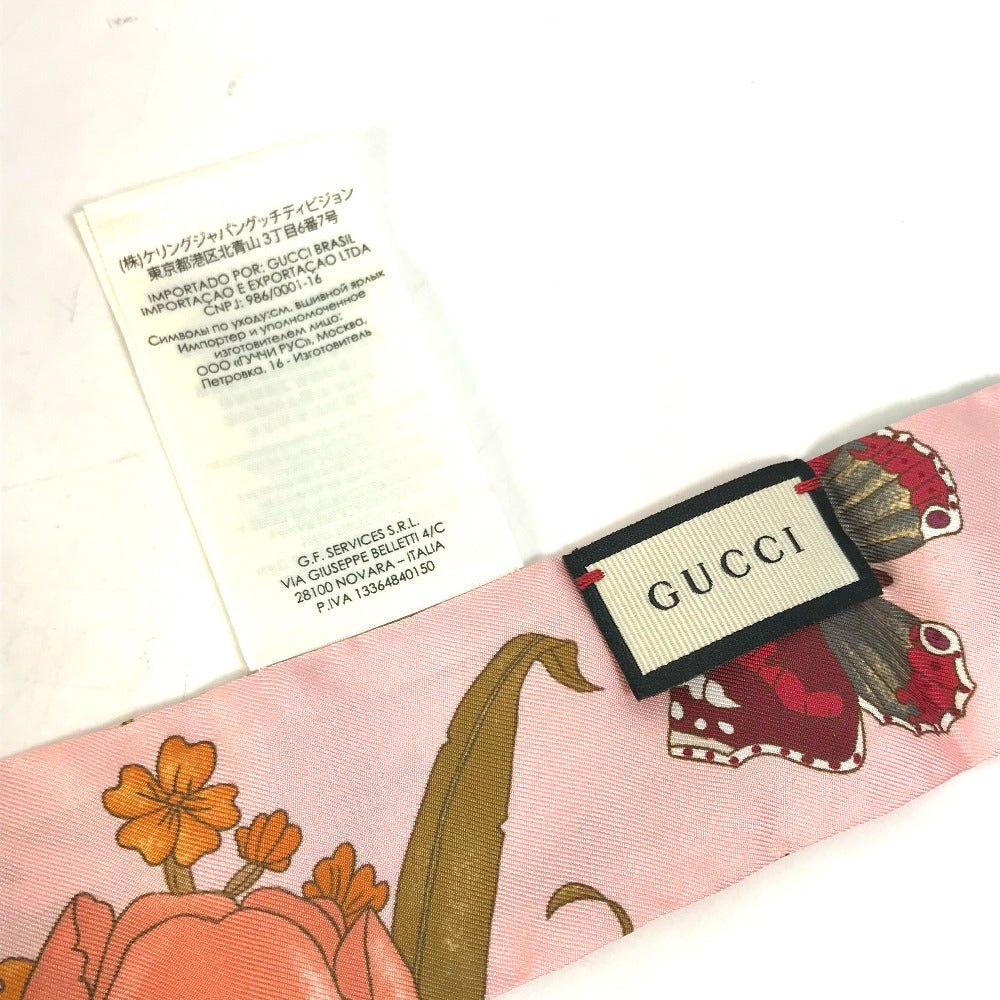 GUCCI 583480 フローラ 花柄 フラワー ネックボウ バンドースカーフ スカーフ シルク レディース - brandshop-reference