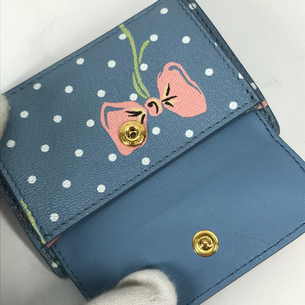 MIUMIU ロゴ フラワー マドラス コンパクトウォレット 3つ折り財布 ...