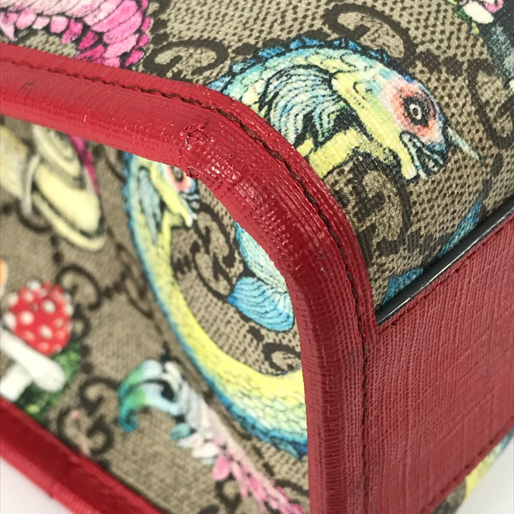 GUCCI 612992 GG ヒグチユウコ チルドレンズ キャット 猫 2WAY ショルダーバッグ 斜め掛け ハンドバッグ GGスプリームキャンバス  キッズ | brandshop-reference