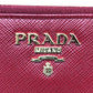 PRADA 1MML030 トライアングルロゴ 三角ロゴ プレート L字ファスナー 長財布 サフィアーノレザ－ レディース - brandshop-reference