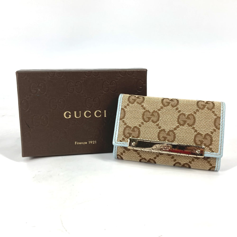 GUCCI 127048 GG 6連 三つ折り 鍵 キーケース GGキャンバス レディース ...