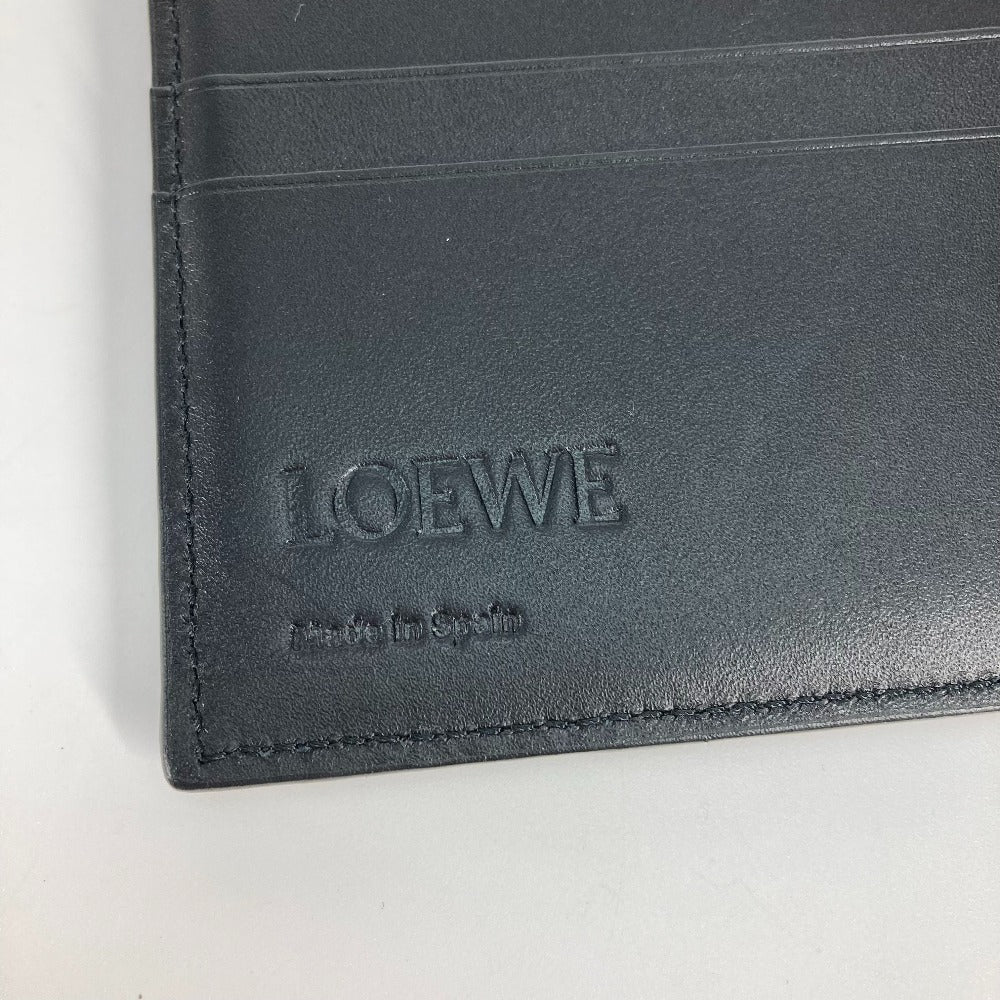 LOEWE C510501X06 アナグラム パズル バイフォールド コインウォレット コンパクトウォレット 2つ折り財布 レザー メンズ - brandshop-reference
