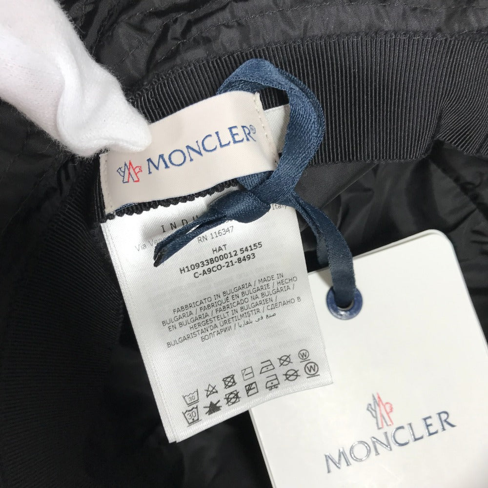 MONCLER ロゴ ワッペン ハット帽 帽子 バケットハット ボブハット ハット ナイロン レディース - brandshop-reference