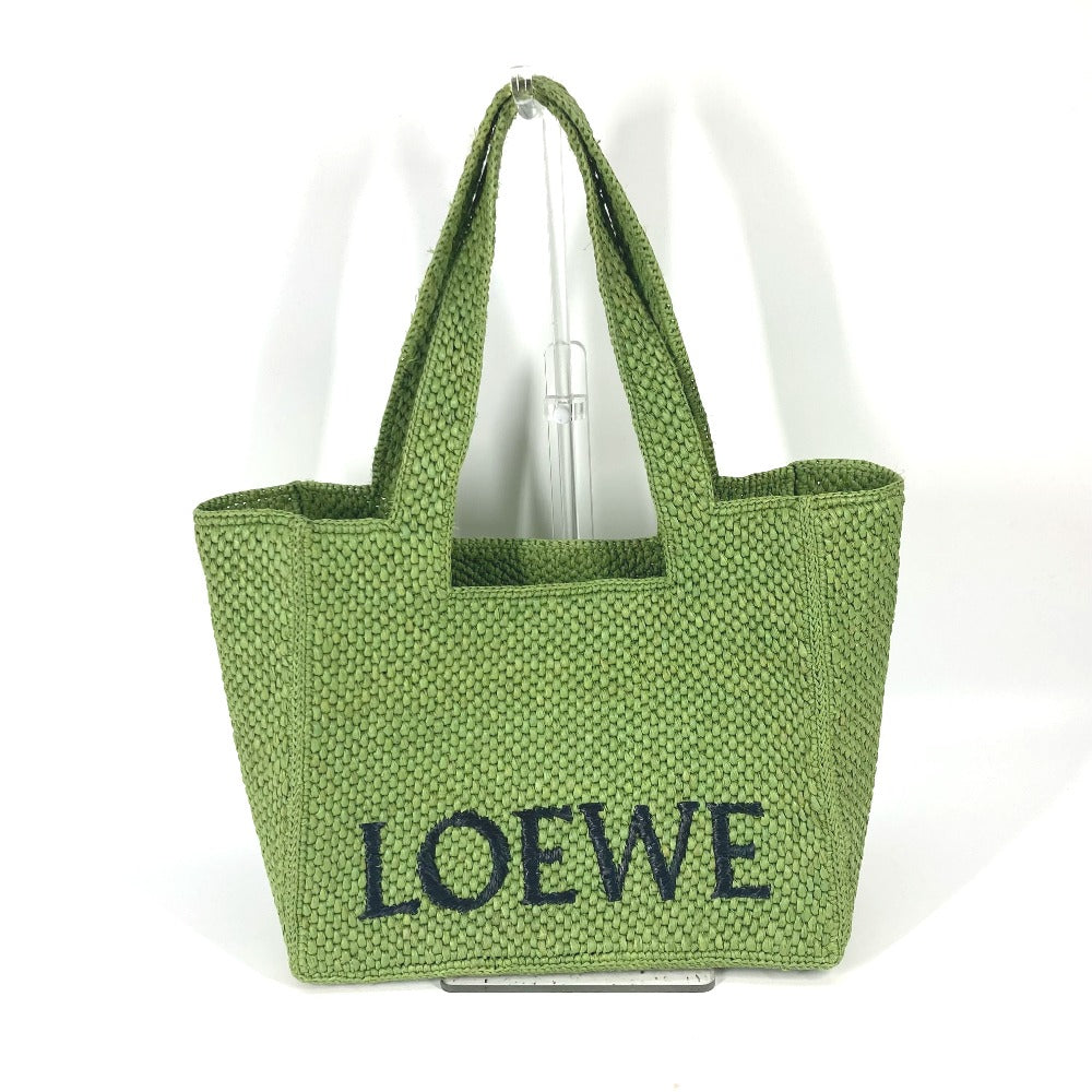 LOEWE A685B61X01 サマーバッグ フォントトート ミディアム トートバッグ カバン 2WAYバッグ ショルダーバッグ ラフィア レディース - brandshop-reference