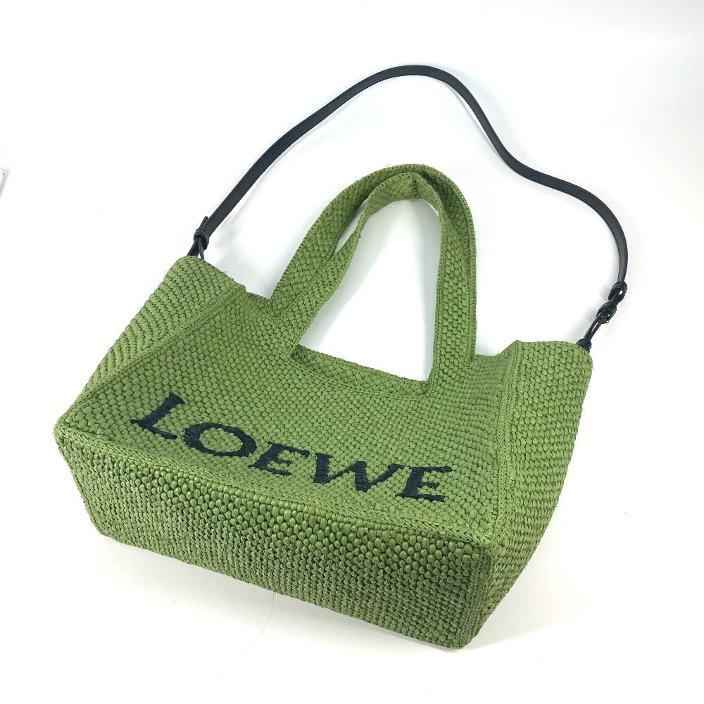 LOEWE A685B61X01 サマーバッグ フォントトート ミディアム トートバッグ カバン 2WAYバッグ ショルダーバッグ ラフィア レディース - brandshop-reference