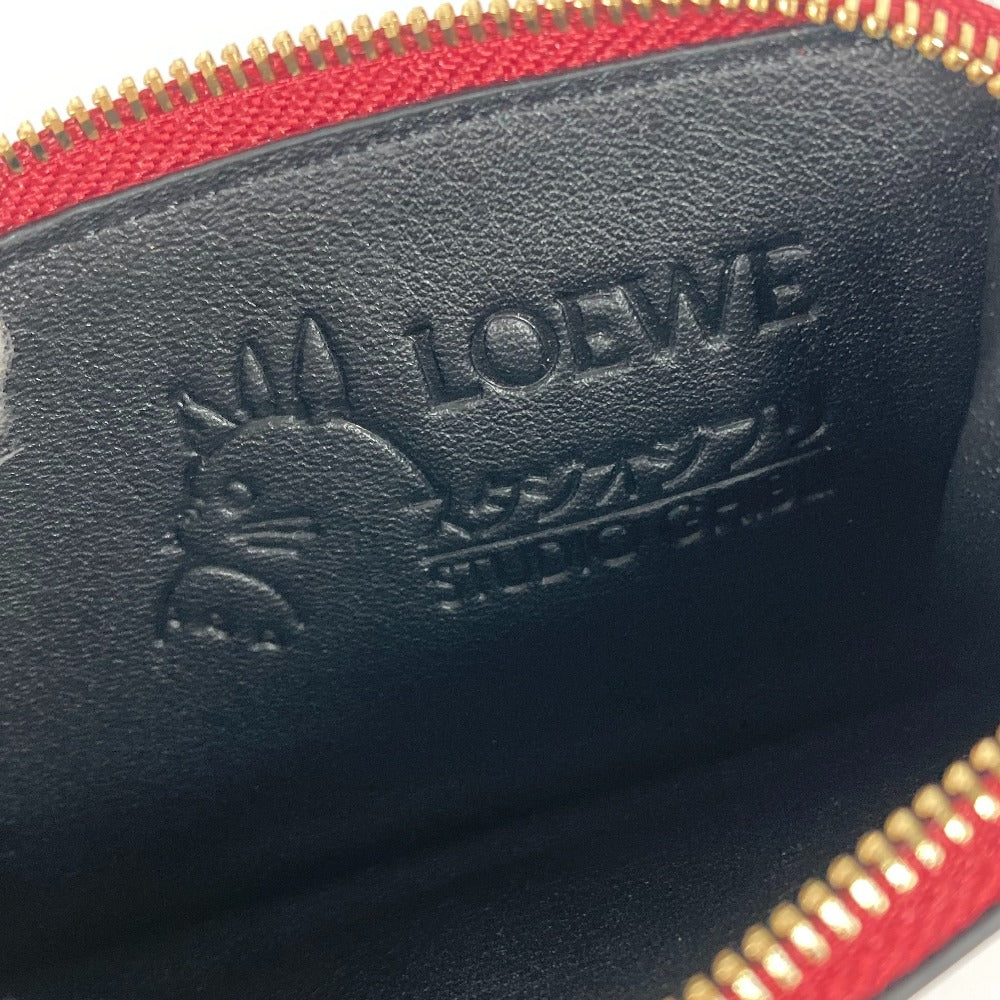 LOEWE C643Z40X19 スタジオジブリコラボ 千と千尋の神隠し カオナシ フラグメントケース 財布 小銭入れ コインケース レザー レディース