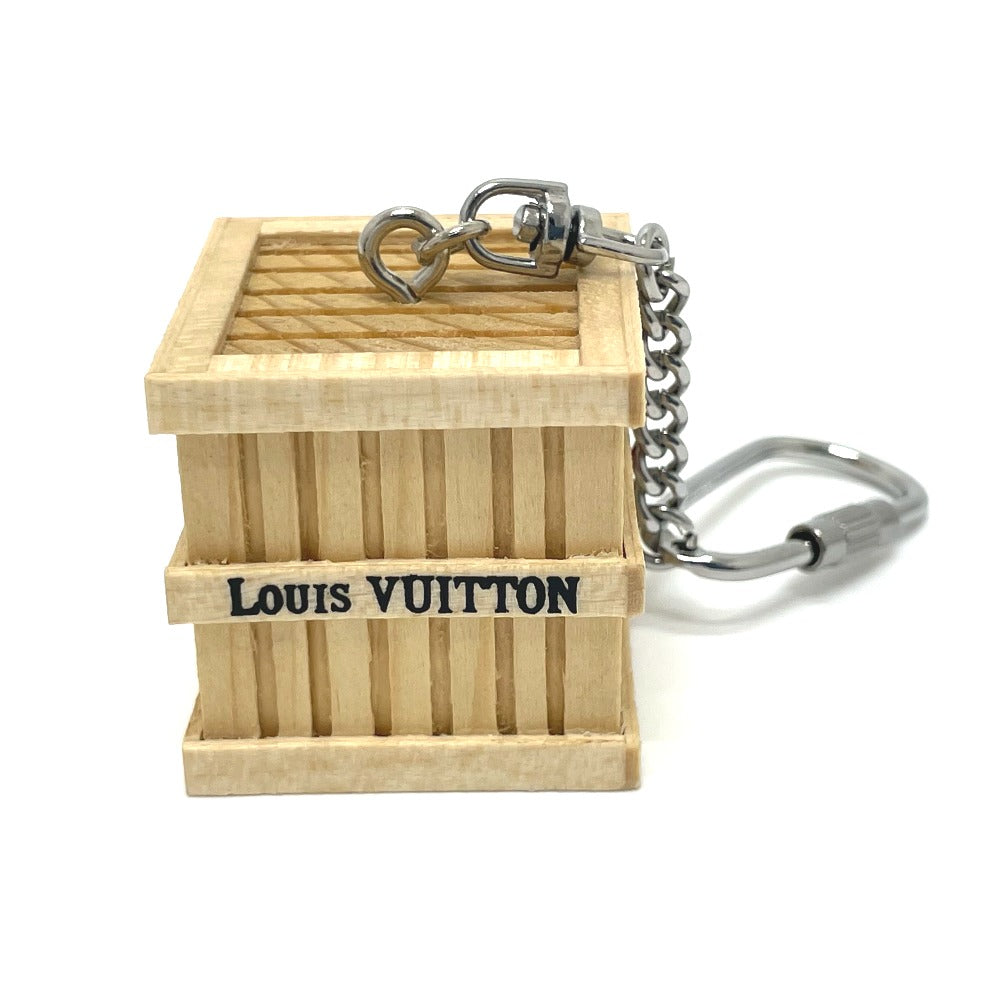 LOUIS VUITTON 2009年限定 チャーム BOX キーリング 小物 キーホルダー ウッド ユニセックス - brandshop-reference
