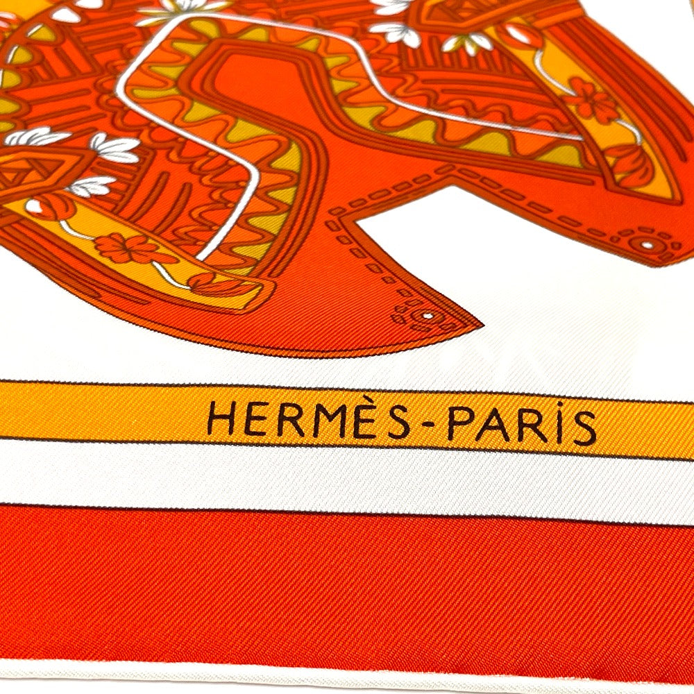 HERMES Tapis de Selle タピ ドゥ セル カレ90 シルクスカーフ スカーフ シルク レディース - brandshop-reference
