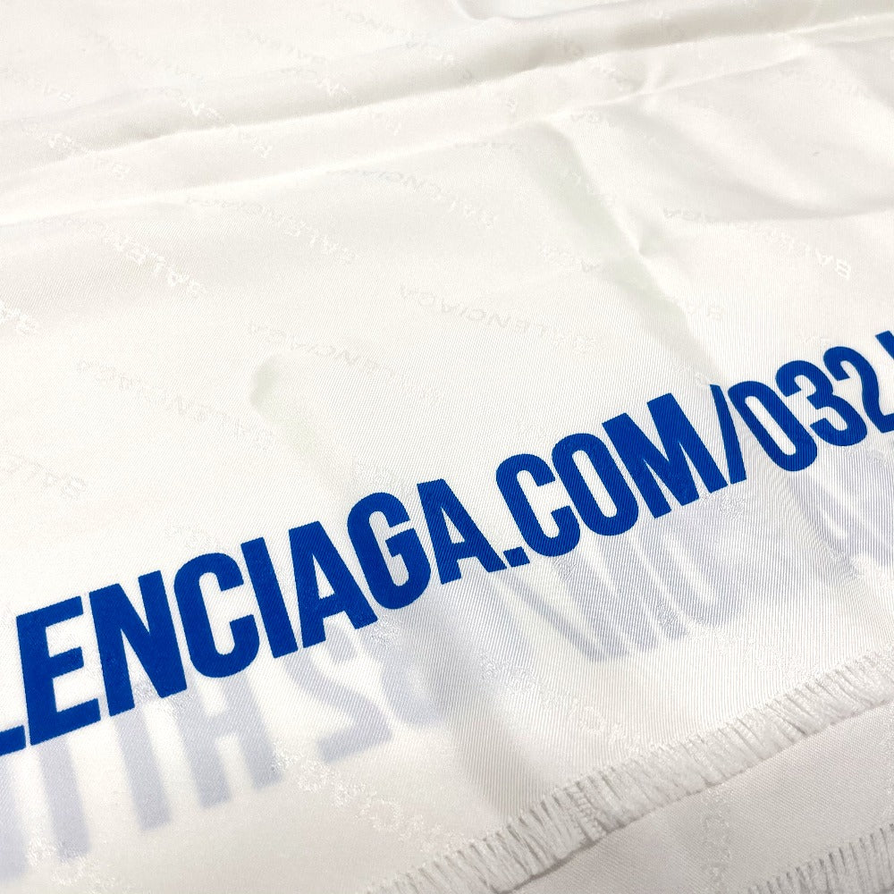 BALENCIAGA 465301 ロゴ フリンジ シルクスカーフ スカーフ シルク ユニセックス - brandshop-reference