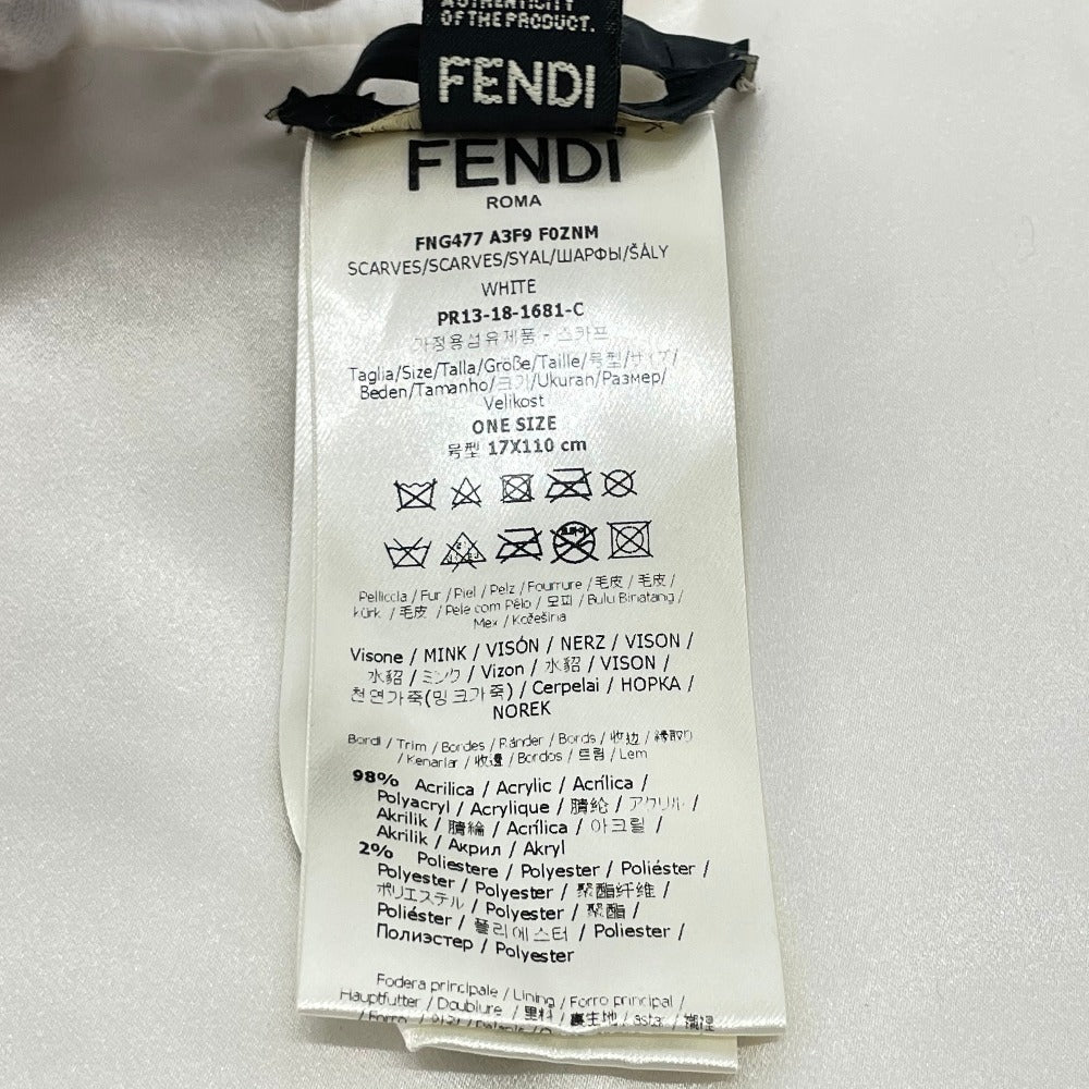 FENDI FNG477 ロゴ 毛皮ストール フィラコラボ マフラー ファー