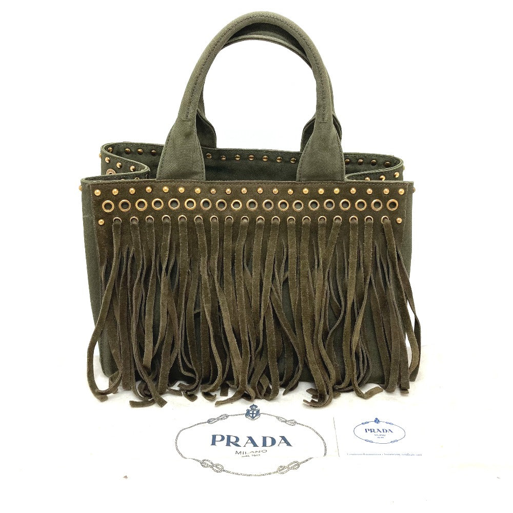 PRADA BN2447 Logo Plate Kanapa Fling Handbag Fashion Accessories