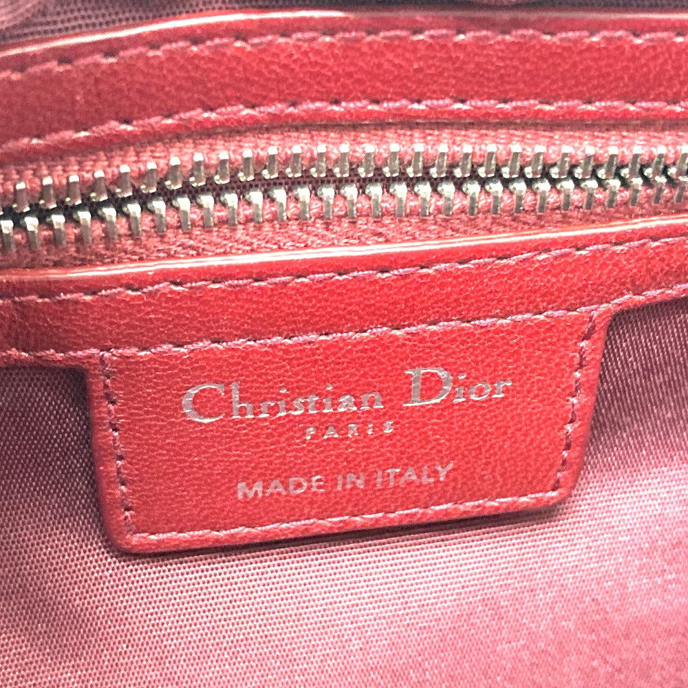 Christian Dior 10-MA-0150 ミス ディオール ニューロック カナージュ 肩掛け チェーン ショルダーバッグ レザー レディース - brandshop-reference