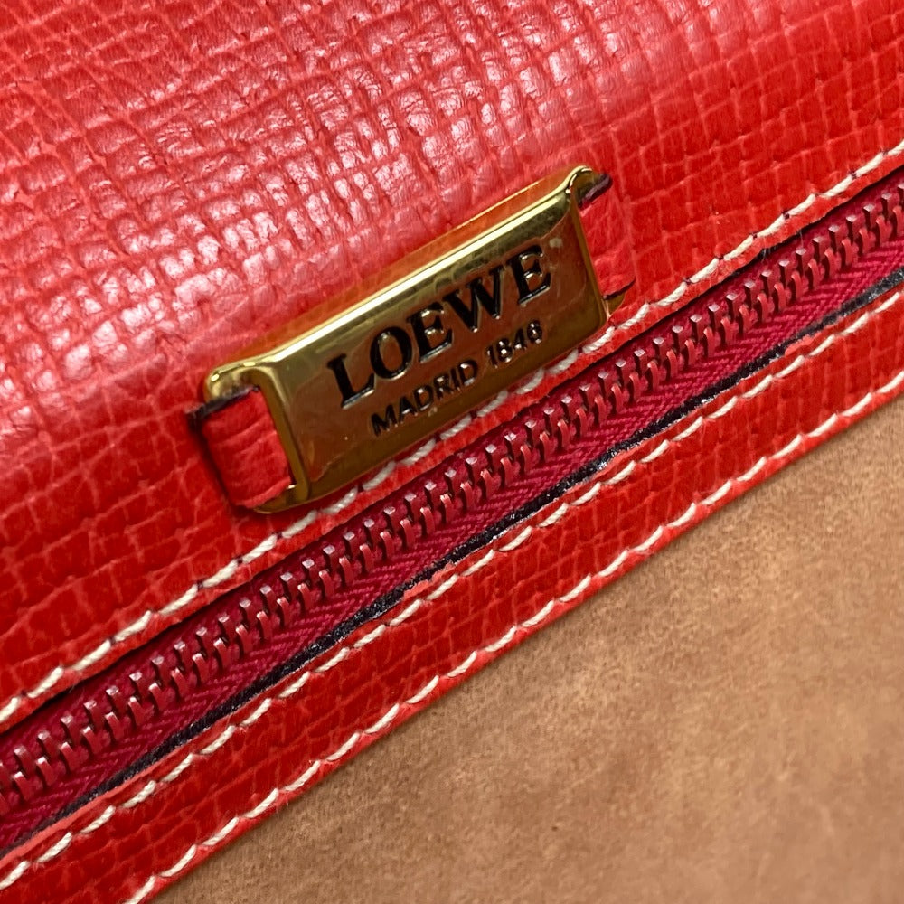 LOEWE ヴィンテージ ロゴ トートバッグ ハンドバッグ レザー