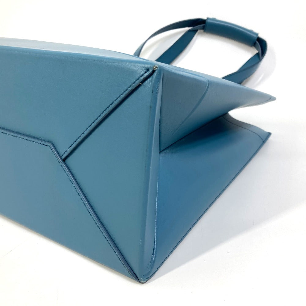 ディオール Dior ショーンステューシーコラボ ロゴ  カバン ハンドバッグ トートバッグ レザー ブルー