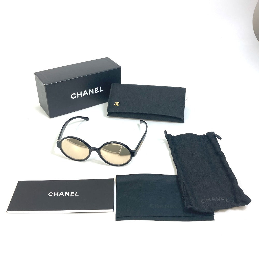 CHANEL 71311A CC ココマーク グリッターロゴ ラウンド サングラス