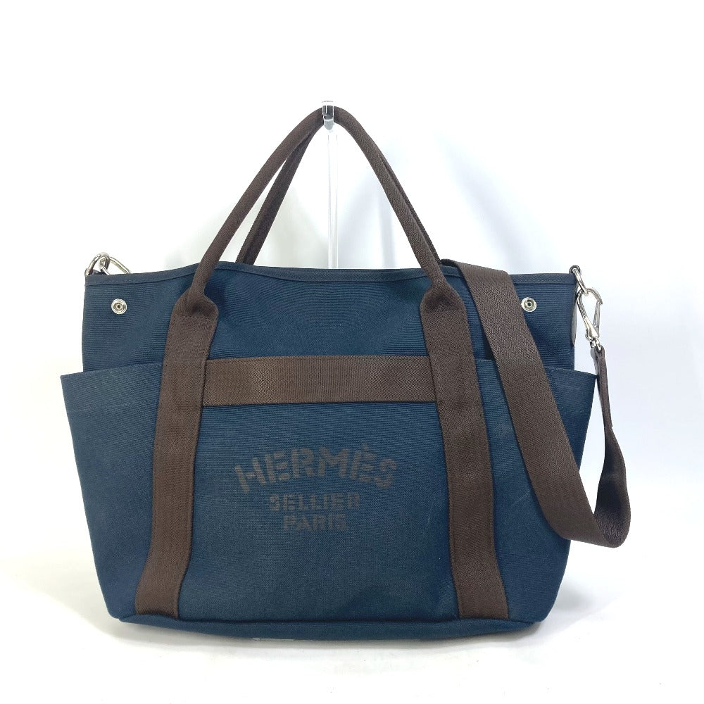 HERMES バッグインバッグ付き サックドパンサージュ グルーム 2WAY ショルダーバッグ 斜め掛け トートバッグ キャンバス レディース |  brandshop-reference