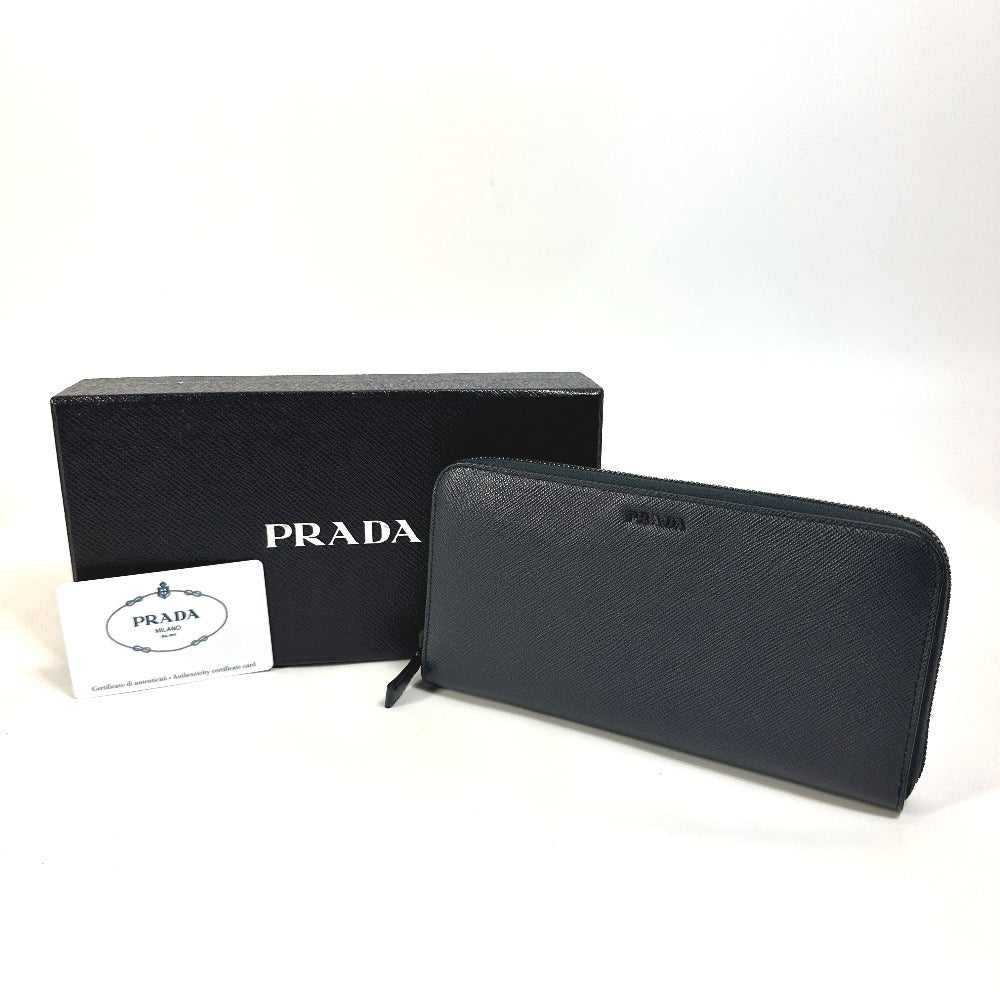 PRADA 2ML317 ロゴ グラデーション ラウンドファスナー ウォレット 長財布 サフィアーノレザ－ メンズ - brandshop-reference