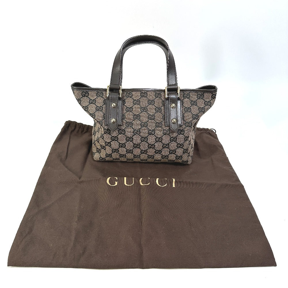 GUCCI 257249 GG トートバッグ ハンドバッグ GGキャンバス/レザー