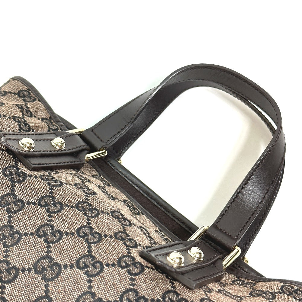 GUCCI 257249 GG トートバッグ ハンドバッグ GGキャンバス/レザー