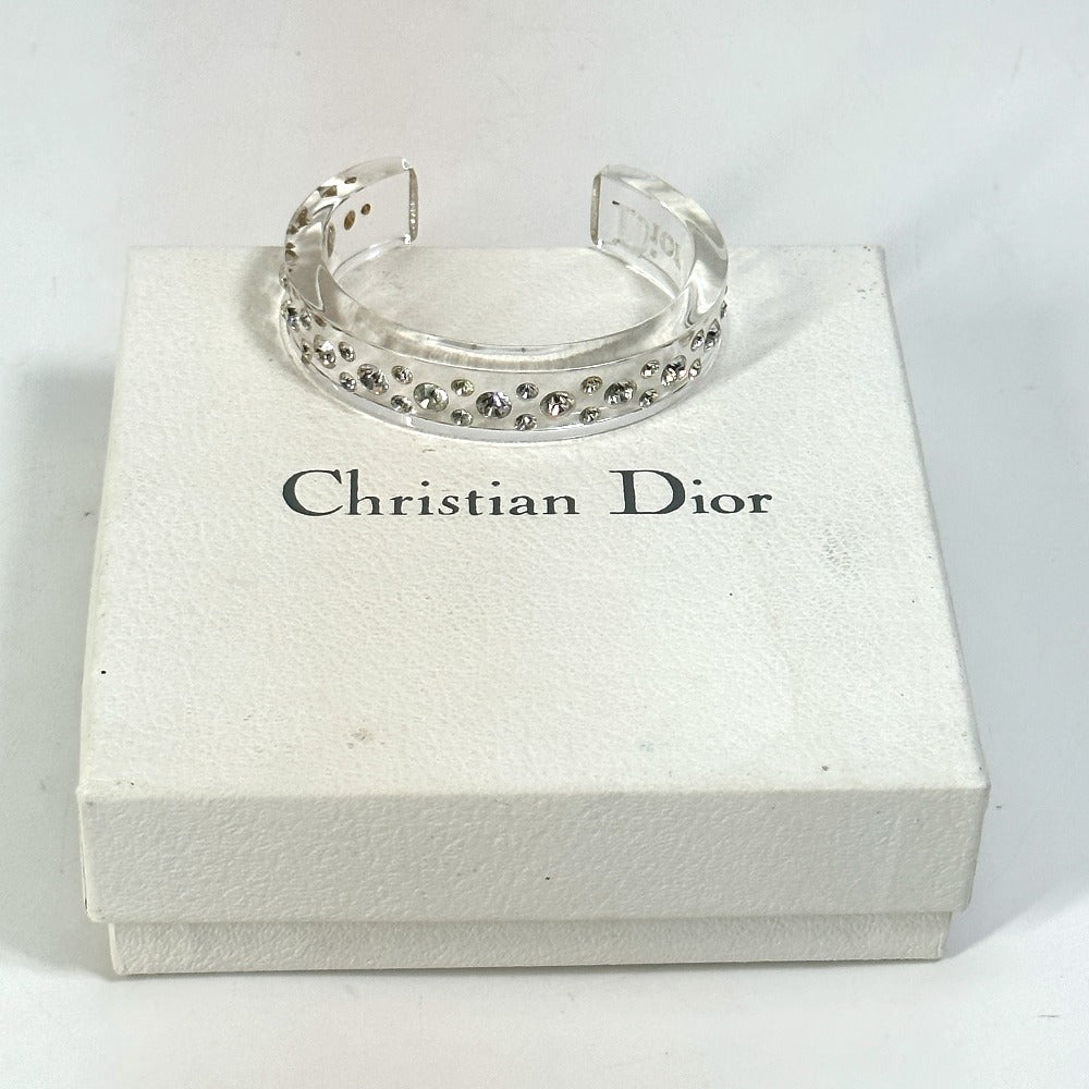 Christian Dior ラインストーン バングル ブレスレット