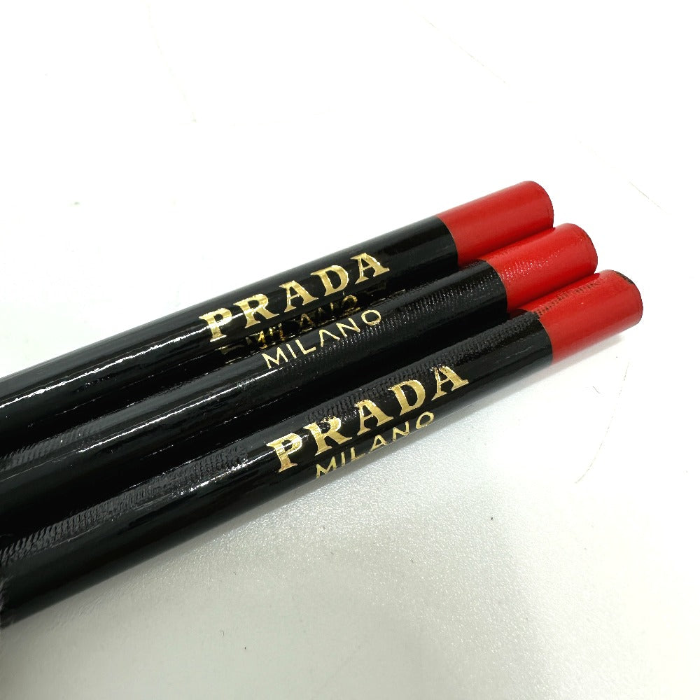 PRADA 1N1203 トライアングルロゴ 三角ロゴ プレート 鉛筆セット 筆箱 ステーショナリー ペンケース ナイロン ユニセックス - brandshop-reference
