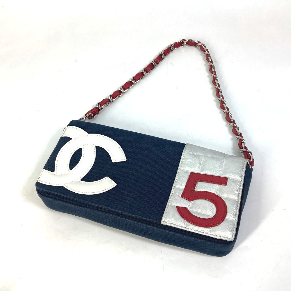 CHANEL ヴィンテージ NO.5 ナンバー5 チェーンバッグ 肩掛け カバン ショルダーバッグ キャンバス/レザー レディース - brandshop-reference