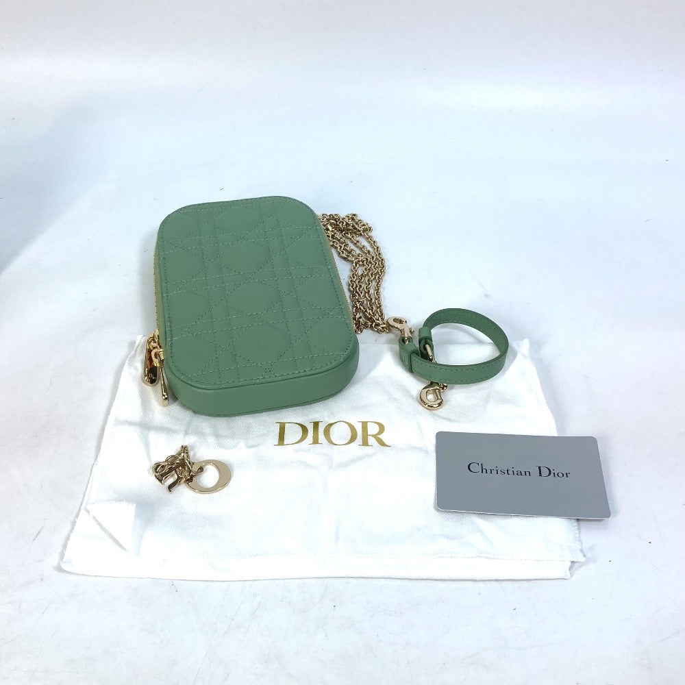 180000円付属品【美品】Dior レディディオール カナージュ フォンホルダー