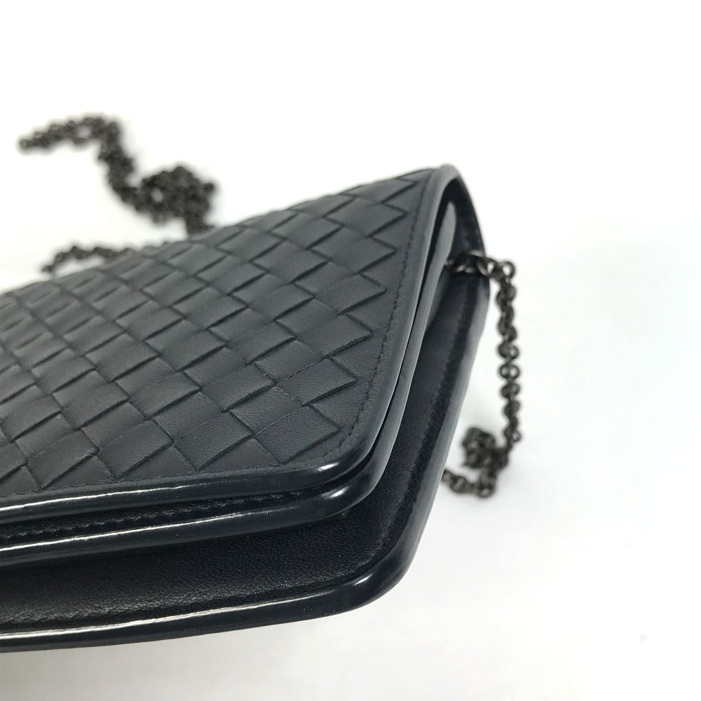 BOTTEGA VENETA イントレチャート チェーンウォレット 長財布 ショルダーバッグ レザー ユニセックス |  brandshop-reference