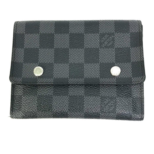 LOUIS VUITTON N63083 ダミエグラフィット ポルトフォイユ・コンパクト モデュラブル 2つ折り財布 ダミエグラフィットキャンバス メンズ - brandshop-reference