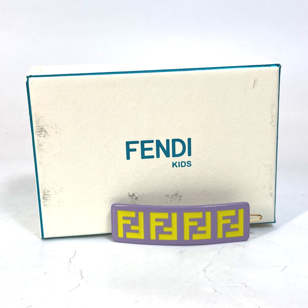 FENDI JFP402 ヘアピン FF ヘアクリップ ロゴ ヘアアクセサリー バレッタ アセテート キッズ - brandshop-reference