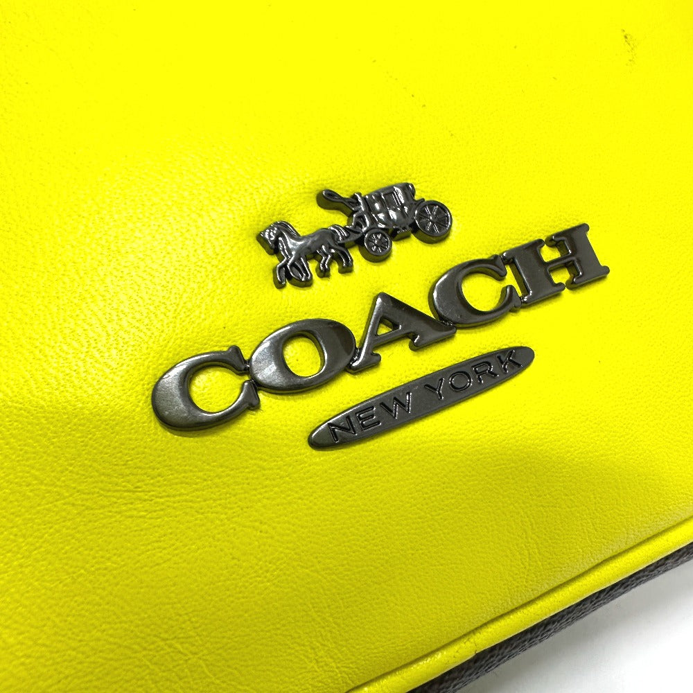 COACH CL427 シグネチャー クロスボディ ボディバッグ レザー メンズ