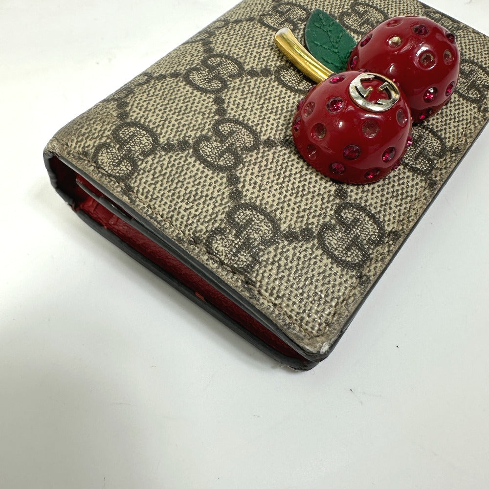 極美品 GUCCI/チェリー/さくらんぼ/折り財布/ミニ財布/476050 | www