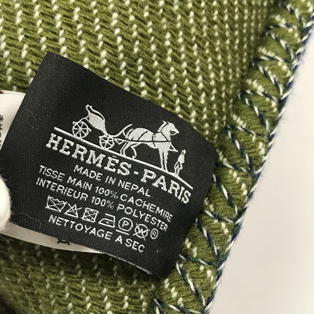 HERMES Hロゴ Hディアゴナル インテリア ピロー 枕 インテリア クッション カシミヤ ユニセックス - brandshop-reference