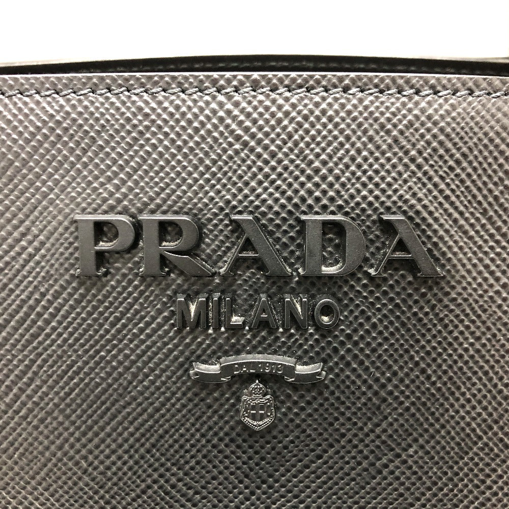 PRADA 1BA156 ロゴ モノクローム カバン 2WAY ハンドバッグ サフィアーノレザ－ レディース - brandshop-reference