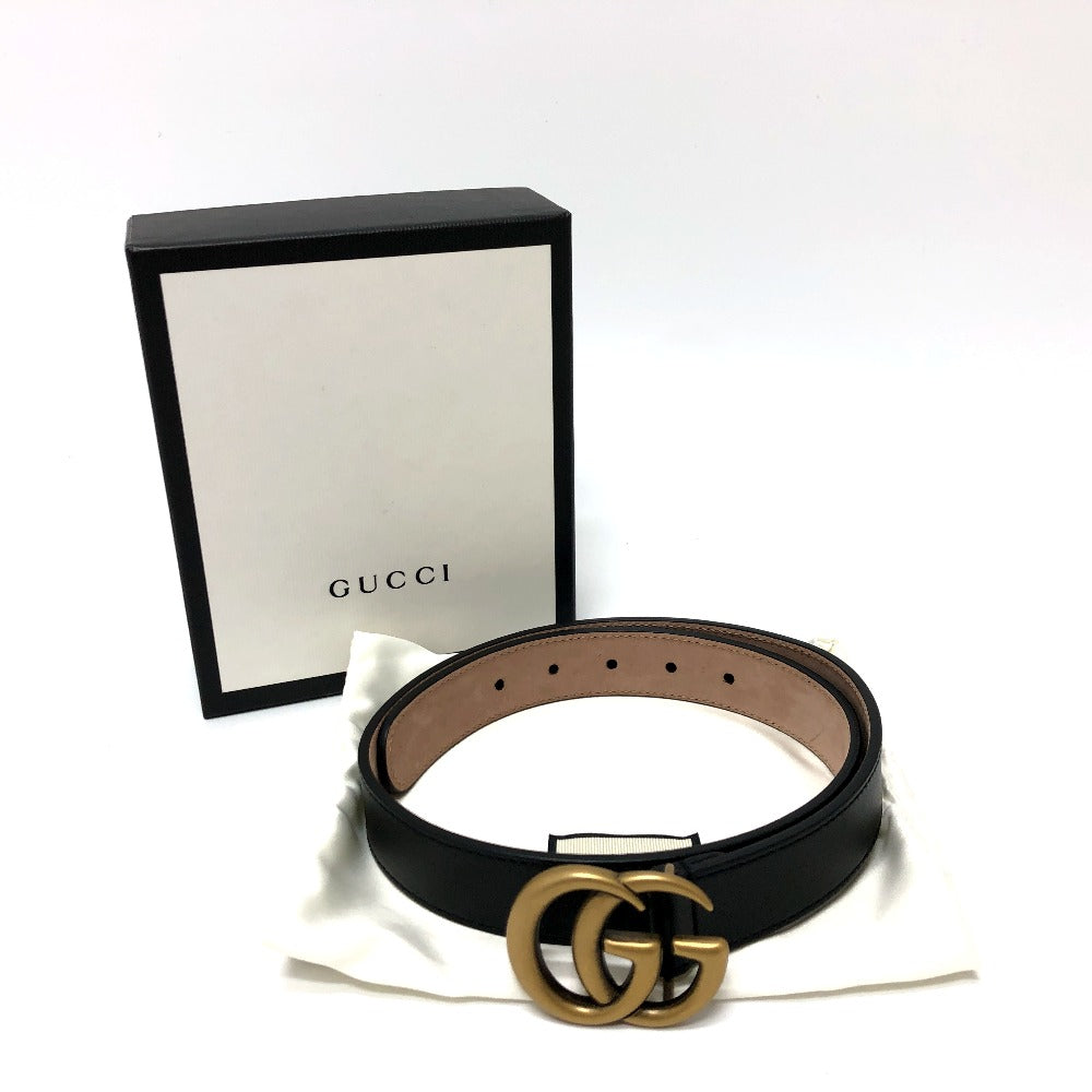 GUCCI 432707 GGマーモント レザーベルト ベルト レザー レディース ...