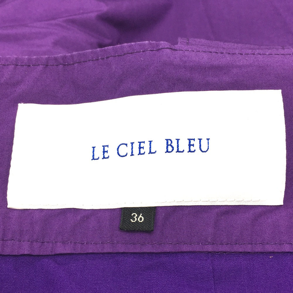 LE CIEL BLEU 19S65418 ノースリーブ ドロップウエスト ギャザー ドレス ワンピース コットン レディース - brandshop-reference