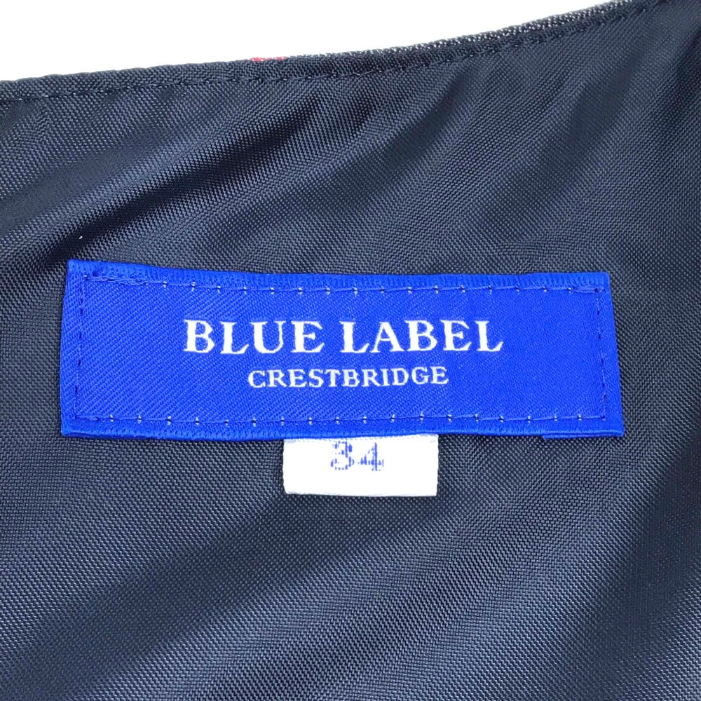 BLUE LABEL CRESTBRIDGE ノースリーブ ストライプ ベルト付き ワンピース - brandshop-reference