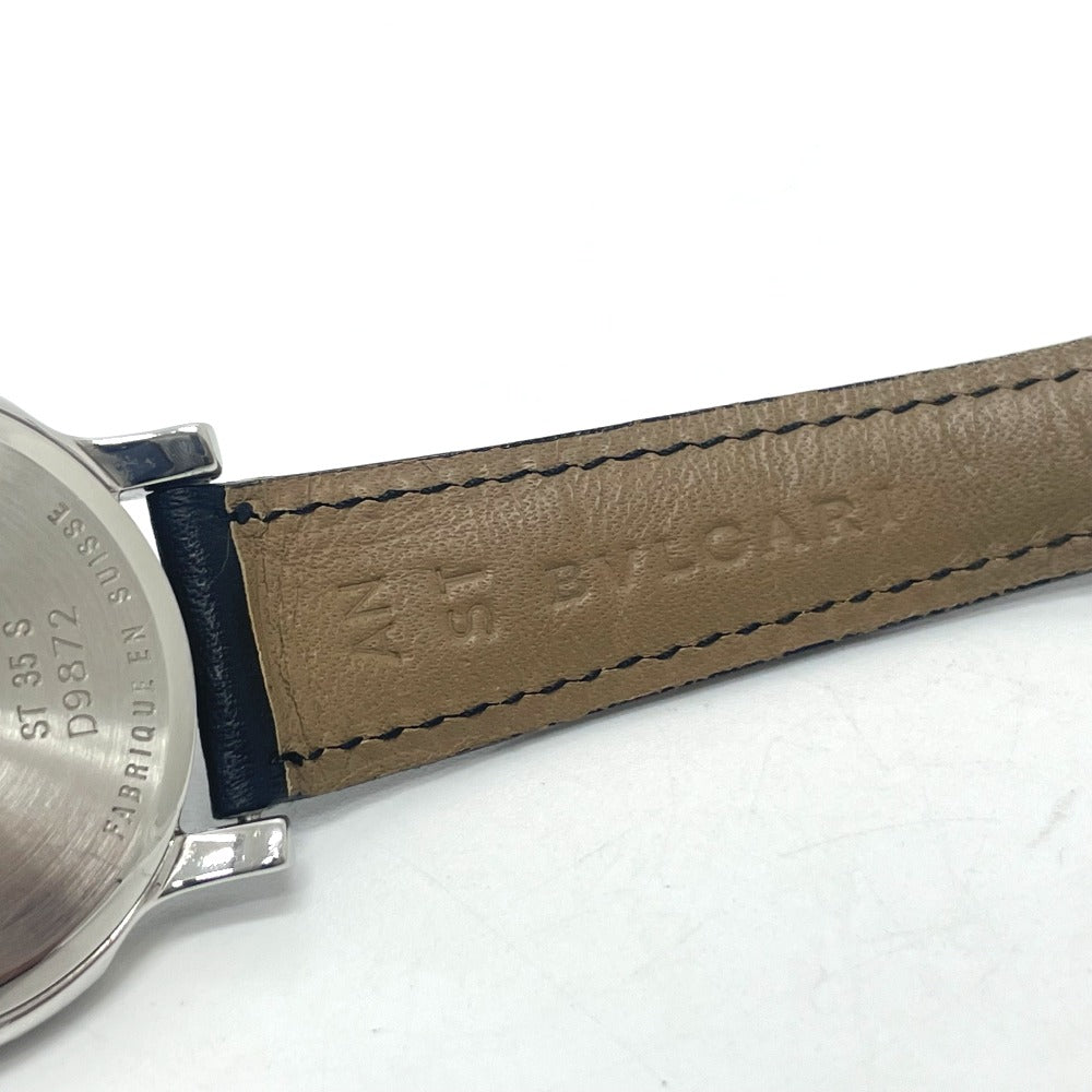 BVLGARI ST35S ソロテンポ クォーツ デイト 腕時計 SS メンズ - brandshop-reference