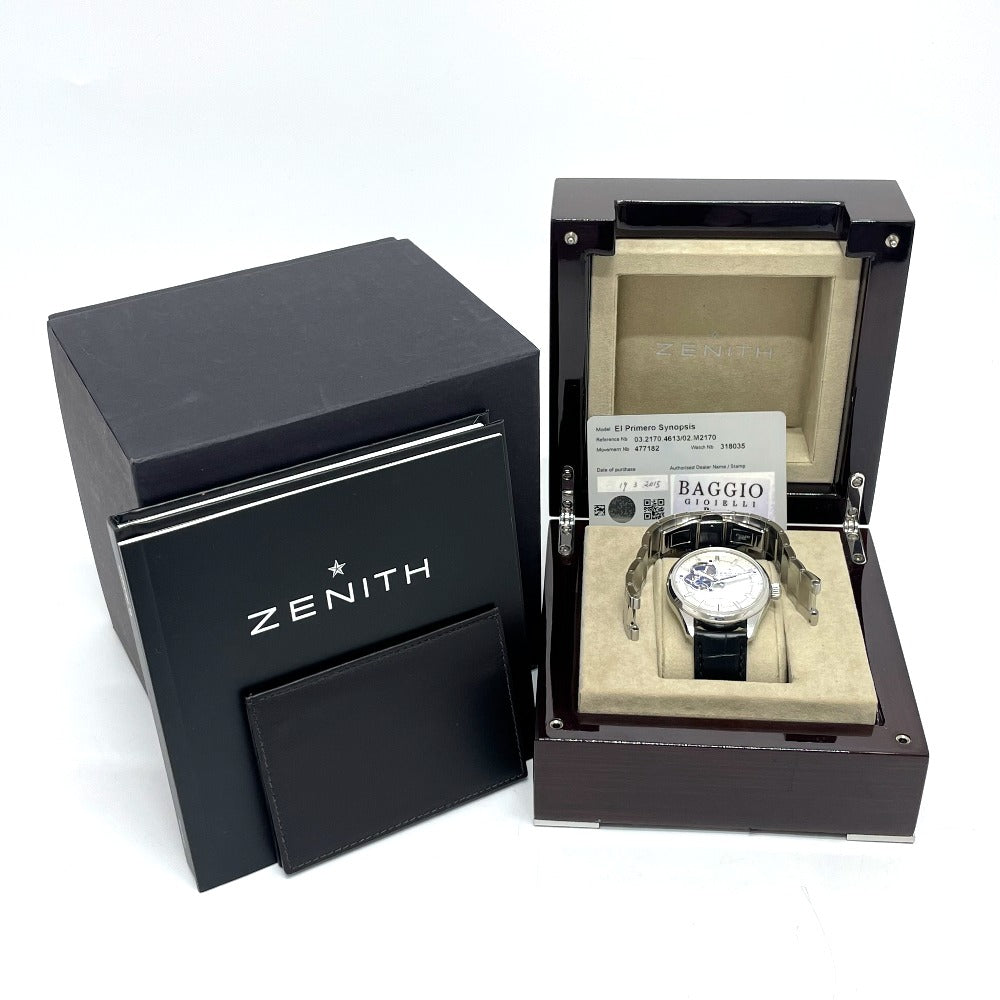 ZENITH 03.2170.4613/01.M2170 エルプリメロ シノプシス 自動巻き 腕時計 SS メンズ - brandshop-reference