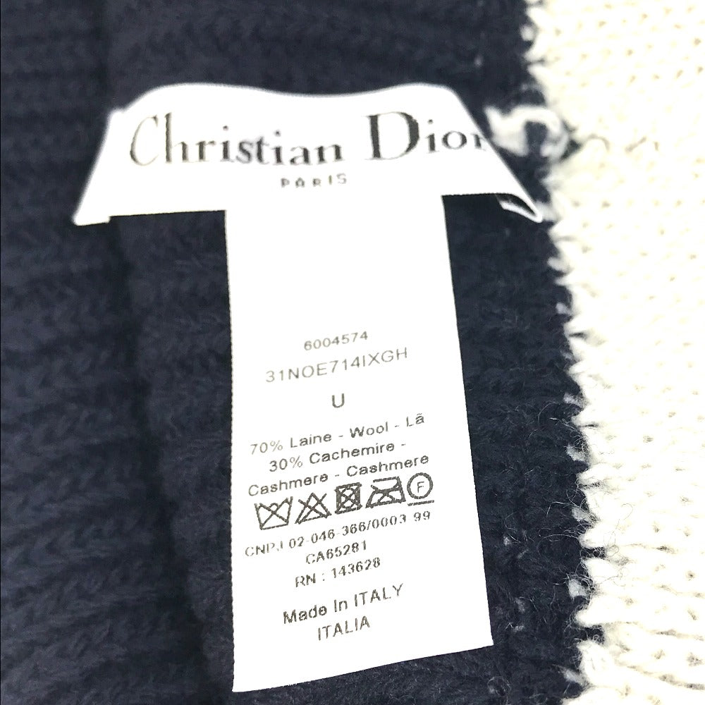 Christian Dior 31NOE714IXGH ロゴ 帽子 ニット帽 ウール/カシミヤ ...
