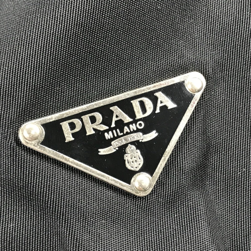 PRADA バックパック トライアングルロゴ 三角ロゴ プレート リュックサック ナイロン/レザー メンズ - brandshop-reference