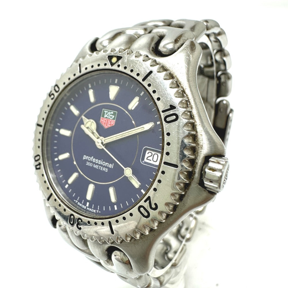 TAG HEUER WG111A セル プロフェッショナル200 クォーツ デイト 腕時計 SS メンズ - brandshop-reference
