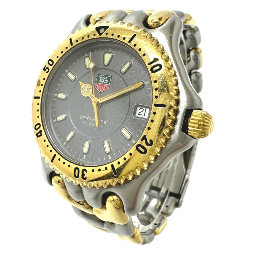 TAG HEUER WG1120 セル プロフェッショナル 200 クォーツ デイト 腕時計 SS/GP メンズ - brandshop-reference