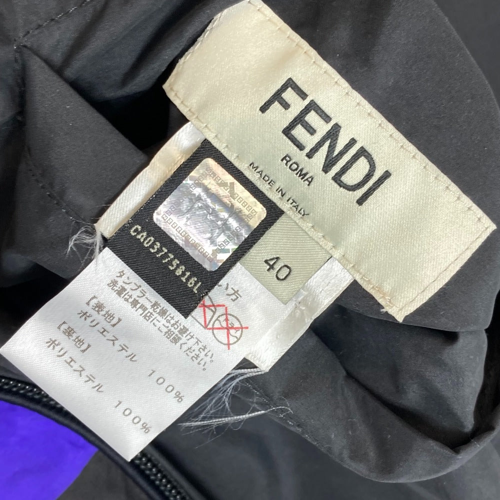 FENDI モンスター リバーシブル ジップアップ パーカー ポリエステル