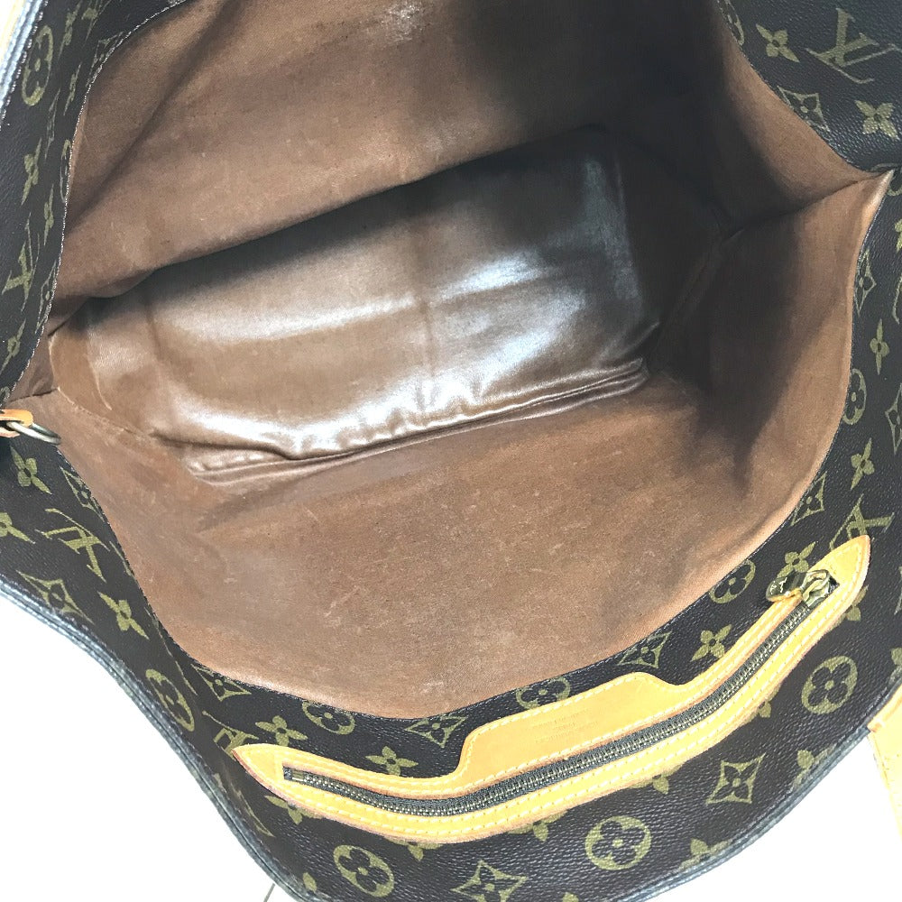 LOUIS VUITTON ルイ・ヴィトン サックショッピング モノグラム トートバッグ ショルダーバッグ ブラウン PVC レディース メンズ ファッション M51110 USED